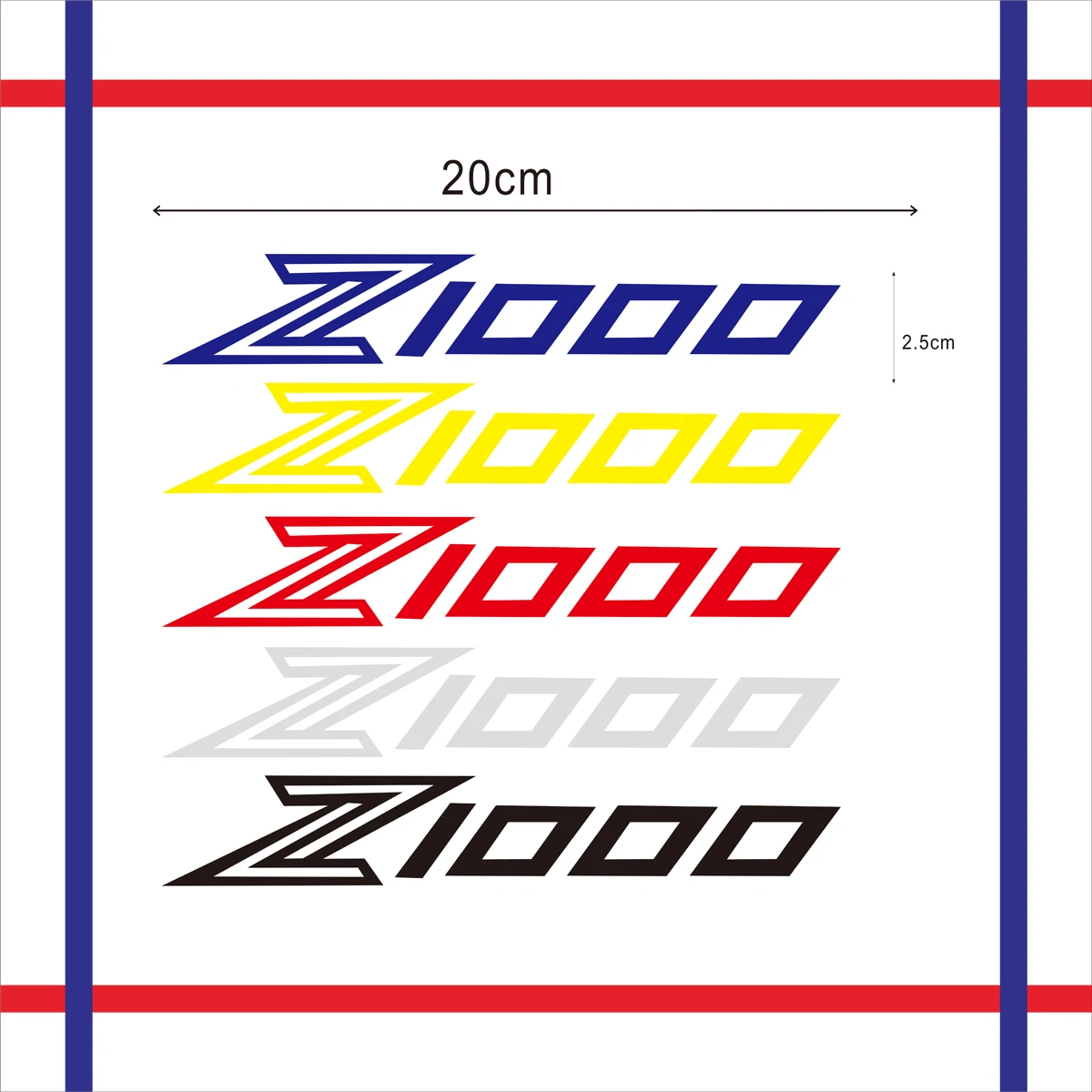 

2PCS Reflective Motorcycle Wheels Fairing Helmet Tank Pad Decoration Logo Accessories Stickers Decals For KAWASAKI Z1000 Z 1000