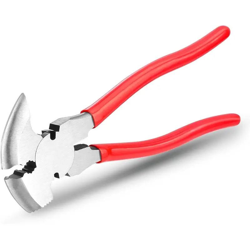 

Клещи для ограждений ABGH, 10-дюймовые многофункциональные клещи для заборов, инструменты для тяжелых работ по ограждениям, инструменты для колючей проволоки, кусачки для заборов