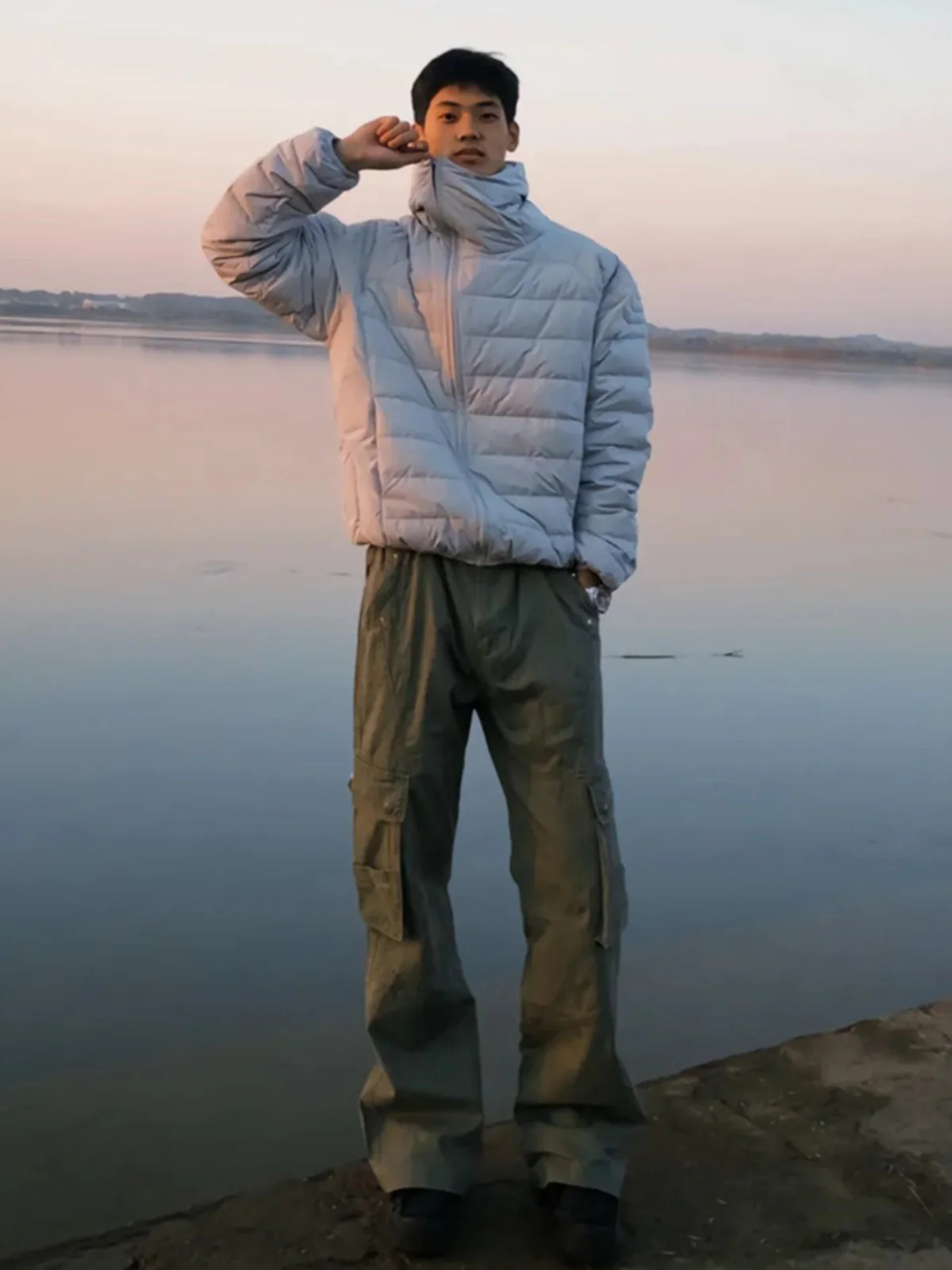 

Американские ретро-брюки в стиле милитари для мужчин: прямые, расклешенные, свободного кроя, повседневные, длинные, в стиле OOTD