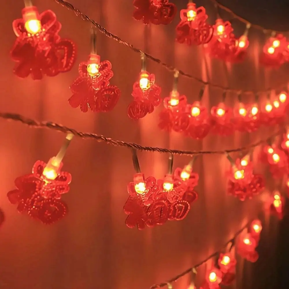 Chinês nó LED string luz, operado por pilhas, lanterna vermelha tradicional, Natal festa suprimentos, decoração do ano novo chinês