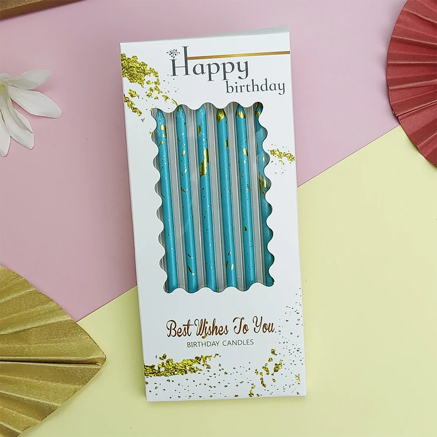 6-teilig, alles Gute zum Geburtstag, Kuchen, lange Kerze, Geburtstagsdekoration, Kinder, kreative Party-Kerze mit Gewinde, romantische Bleistiftkerze – Detail 11