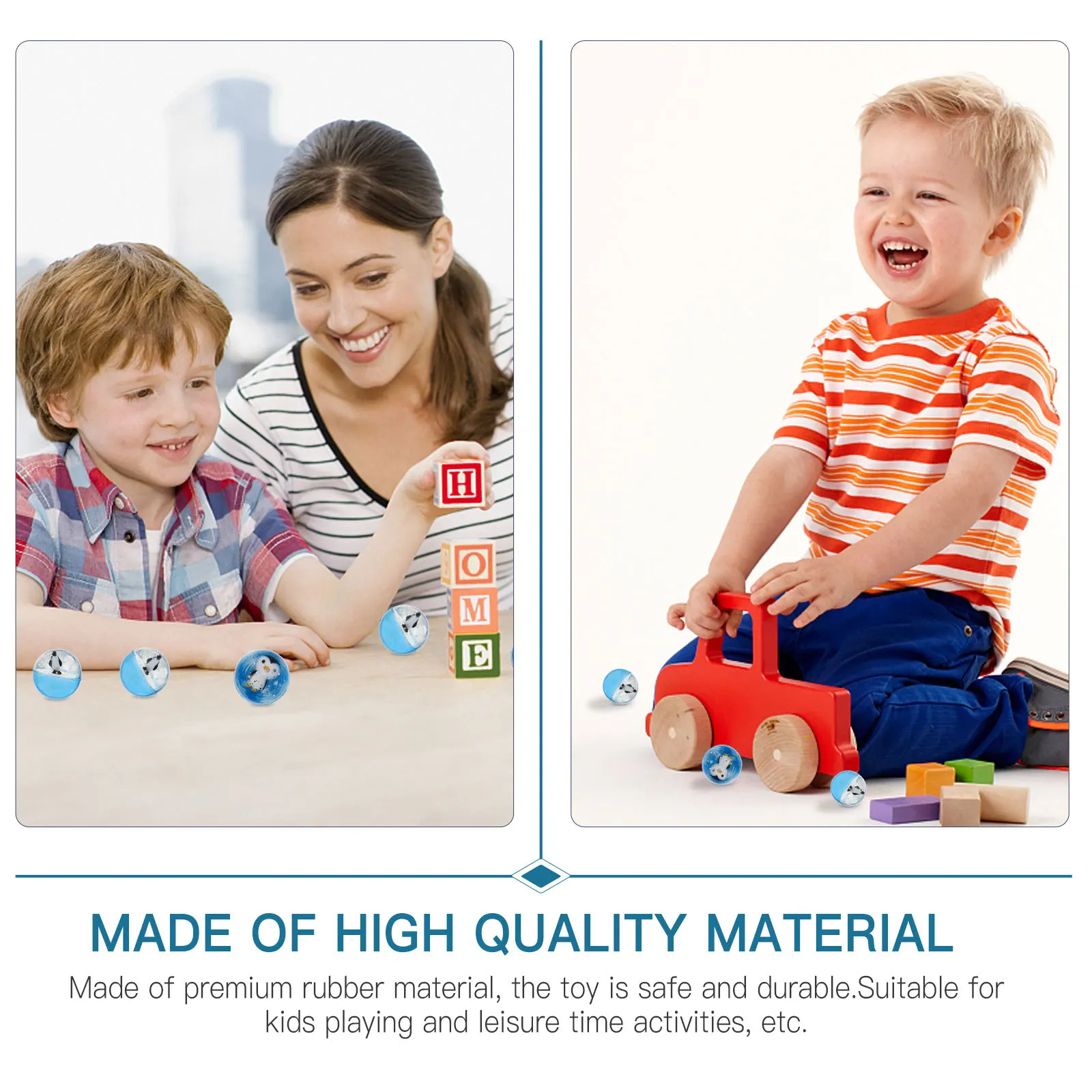 

10pcs Crystal Synthetic Rubber Bouncy Ball For High Bouncing Jumping Ball Playtime Educational Water Sports