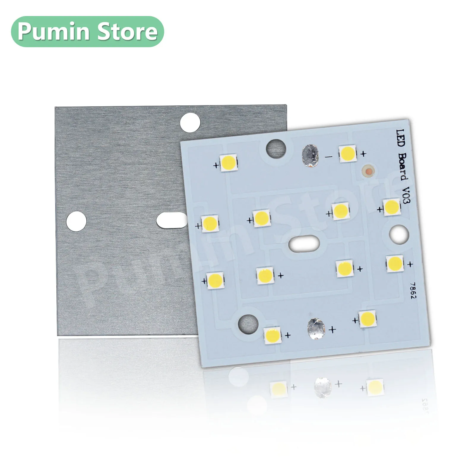 LED 24v lights Night Light square 12Beads White 8W White 5500k Aluminum substrate Light Board Down light Spotlights Accessory