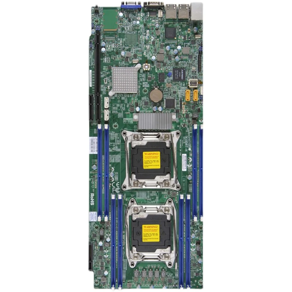 ل Supermicro 2U المزدوج المقبس R3 (LGA2011) خادم اللوحة E5-2600 v4/v3 الأسرة i350-AM2 ثنائي المنفذ GbE LAN DDR4 X10DRT-H