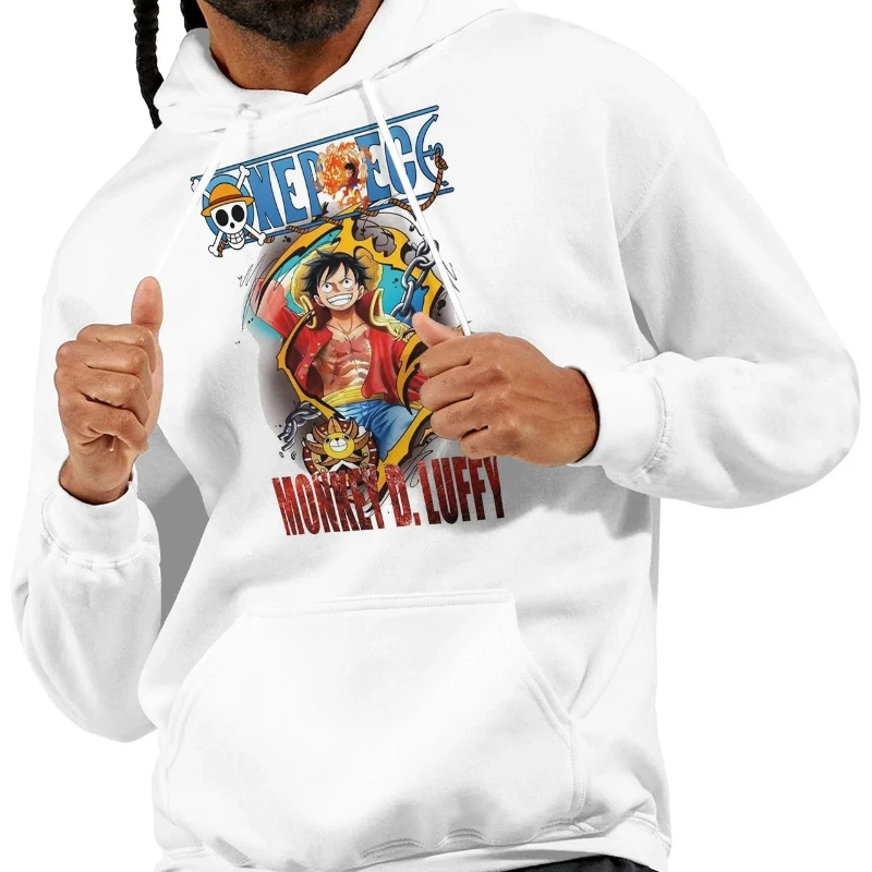 

Monkey D. Luffy One Piece Anime Hoodie Autumn and Winter New Streetwear Retro Fashion Men's and Women's Hoodies