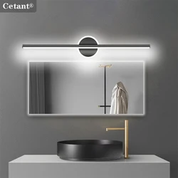 Modern LED Wall Lamps Mirror Light 40CM Black Gold Long Strip Light Bathroom Dressers Toilet Lamp Home Decor LED Lighting Lustre