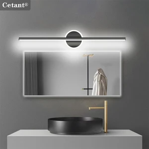 Moderne LED -Wandlampen für die Heimdekoration, spiegeltes Licht, Schwarz, Gold, langes Streifenlicht, Badezimmerschränke, Toilettenlampe, 40 cm 8 Hauptverkaufsjahre 90er Männerkleidung - №4