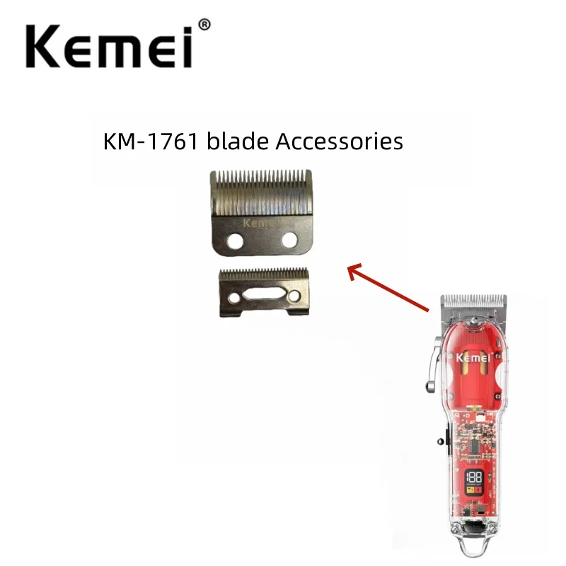 

Kemei KM-1761 Hair Clipper Accessories Genuine Replacement Blade Head and Spring Accessories, Original Manufacturer Production