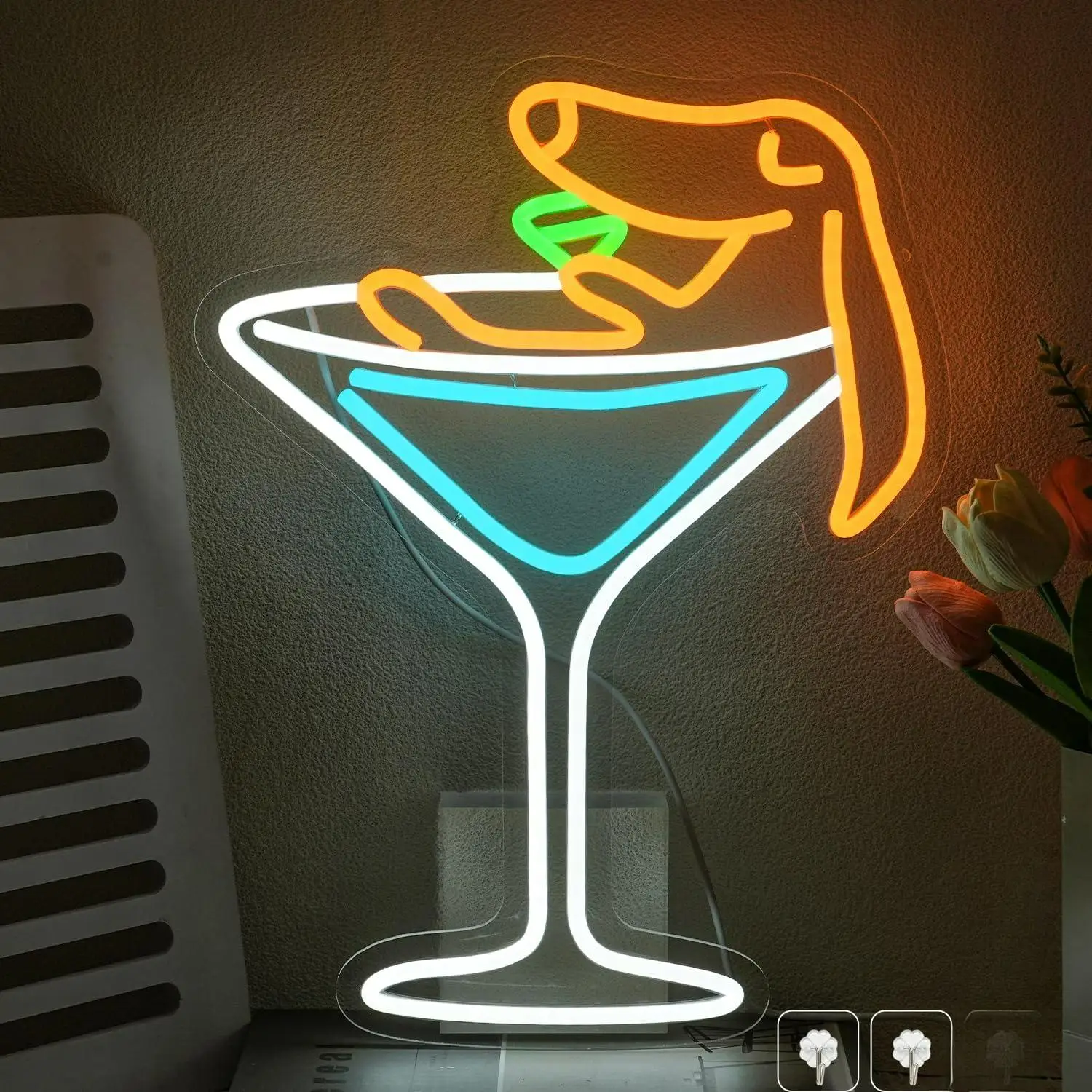 

Dachshund Neon Sign Dog Martini USB Dimmable LED Neon Lights for Bedroom Bar Man Cave Home Party Wall Decor Business Bar Signs