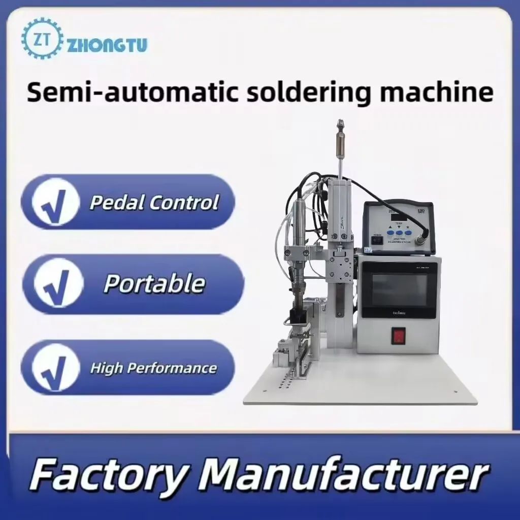 

Semi-automatic Pneumatic Electronic Switch Sensor Plug Small Manual Convenient Soldering Welding Machine