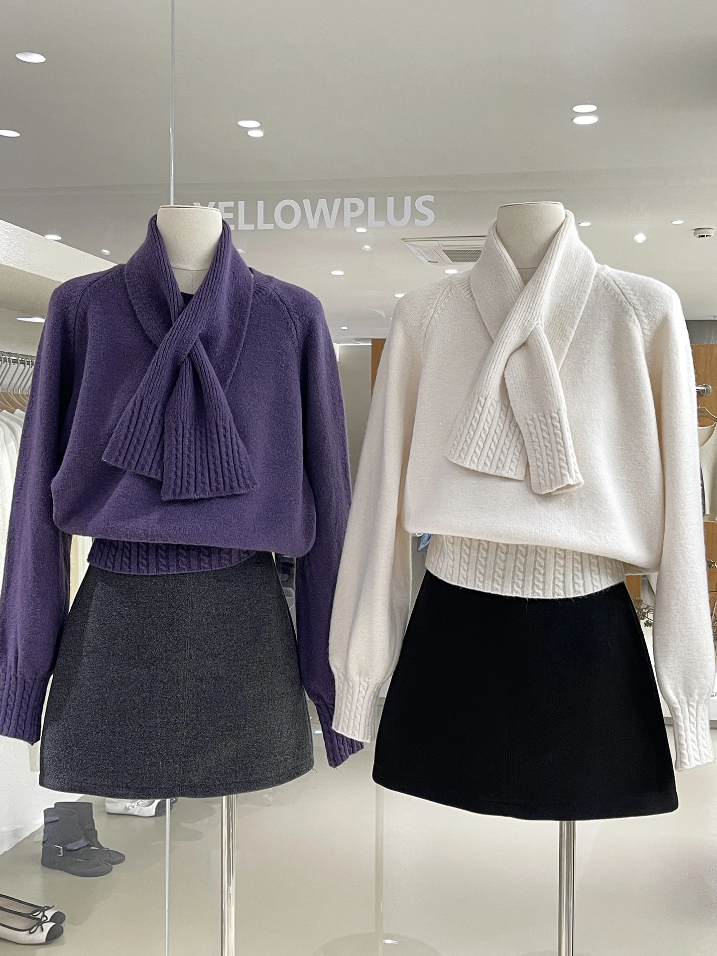 Korean mat High Waist Woolen  Skirt Women's 2025 New Sle Slimming Anti-Light A-Line Skirt Casual Fit