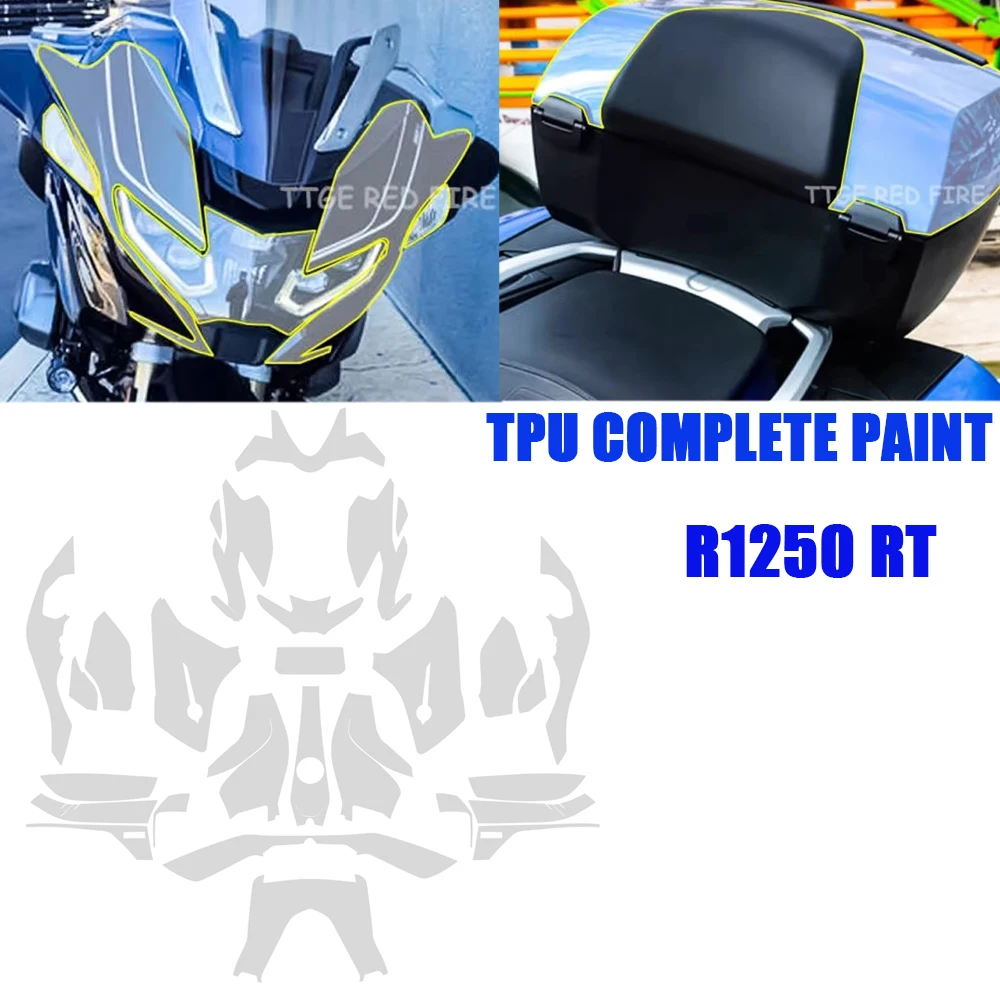 R1250 RT Motorcycle Fairing Windshield PPF Film For BMW R 1250 RT TPU Complete Paint Protection Invisible Car Covers Accessories