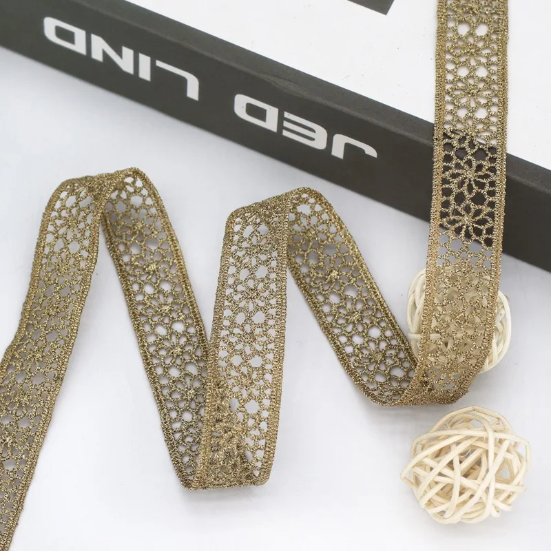 1 Yards Gold Thread Lace DIY Accessories Ribbon Lolita Clothing Accessories