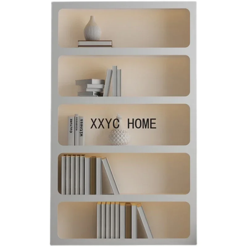 

Paint Bookcase Shopping Mall Display Decoration Living Room with Lights