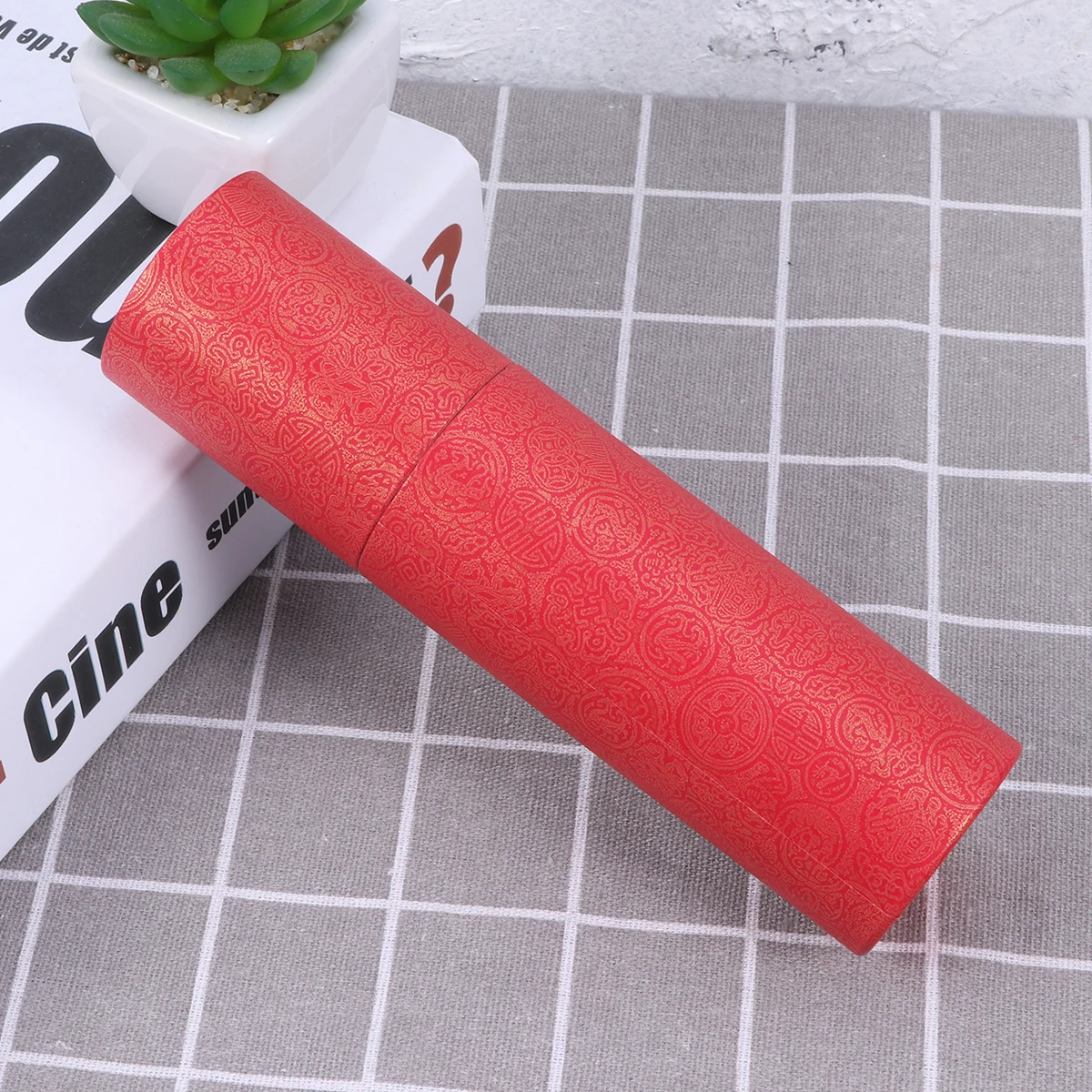 6 بوصة صندوق صور الثقيلة البلاستيك المشارك أنبوب مع غطاء برغي للوثائق اللوحات مخطوطات الصيد قضبان عصي طبلة قابلة لإعادة الاستخدام #2