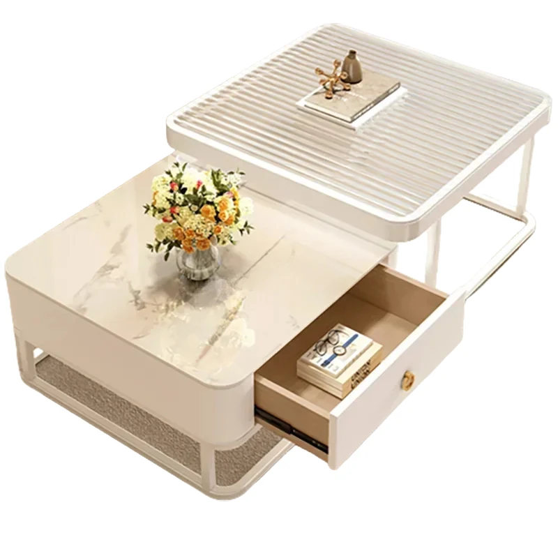 

Белые роскошные журнальные столики, современный дизайн для хранения, журнальные столики из скандинавского дерева для гостиной Tavolino Da Salotto, мебель для дома