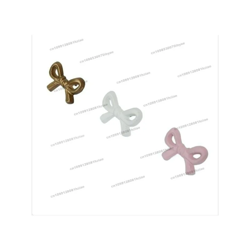 Wrought Iron Bow Handle Bedside Table Chest Cabinet Wardrobe Wine Cabinet Drawer Cabinet Door Handle Pink Gold Small Handle Hook