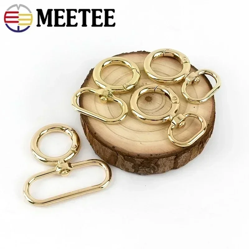 10/20 Pz 15-38mm Metallo Oro Moschettone Fibbia Borsa Cinghia Aragosta Moschettone Cintura Collegare O Ring Chiusura Portachiavi Accessori Hardware