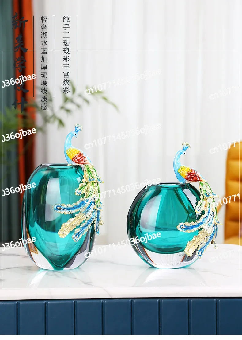 Glass Vase Ornament Crafts Living Room Secret Cabinet Living Room Modern Wine Cabinet TV Cabinet High-end Decoration