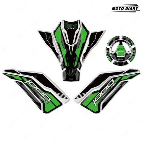 Z1000SX Z 1000SX 닌자 1000 SX 2017-2024 3D 연료 탱크 패드 스티커 세트 가스 오일 보호 데칼 방수