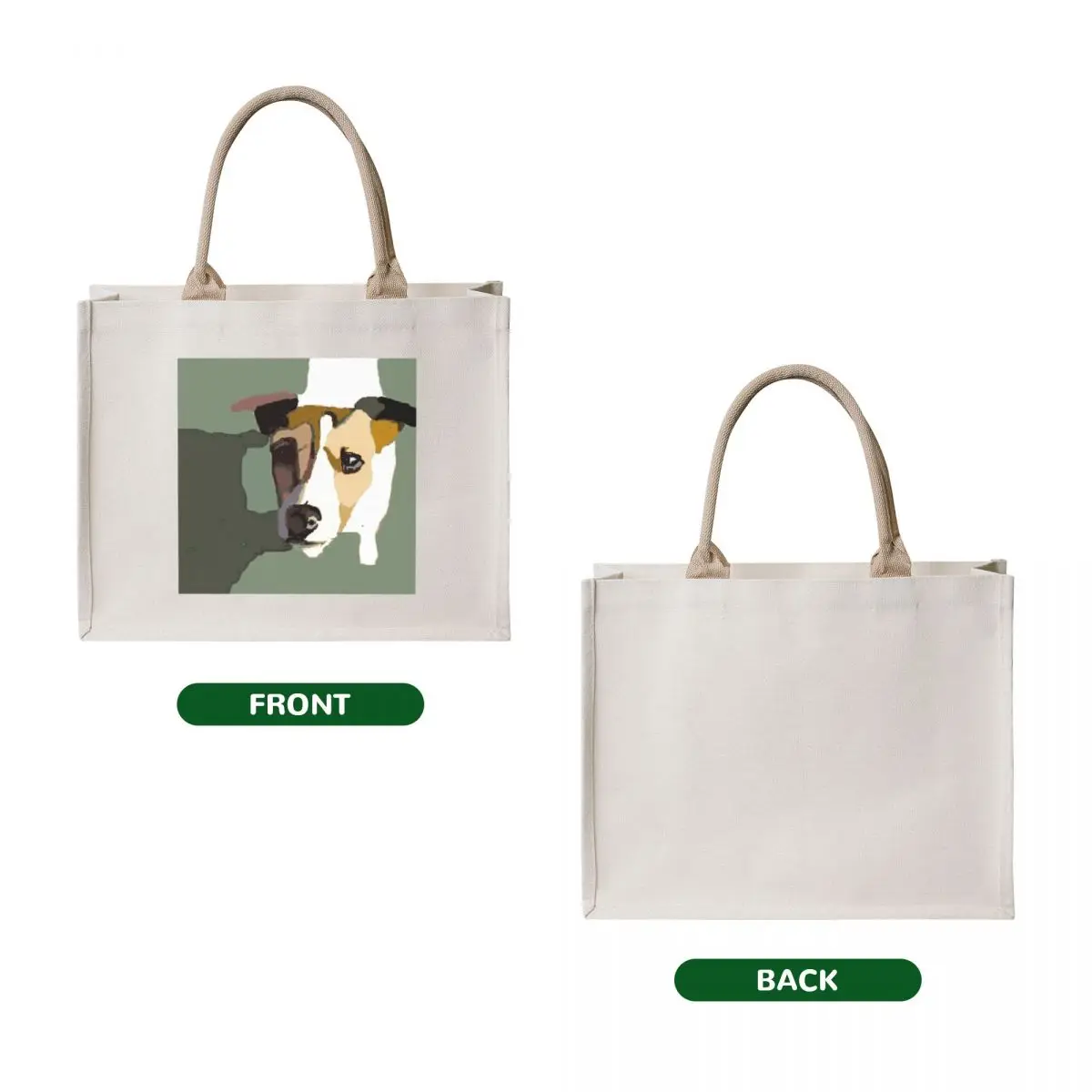 Jack Russel in the sun Tote Bag tote custom bags cloth bags Women's shopping custom