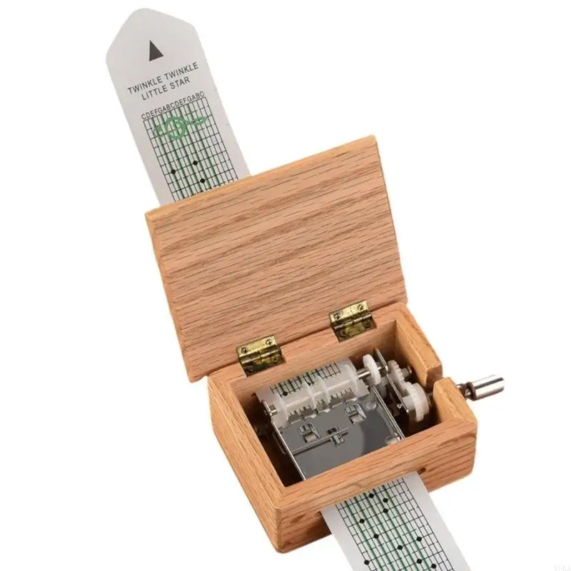   15 Note Hand Crank Music Box Musical Accessories Kits for Music Enthusiasts
