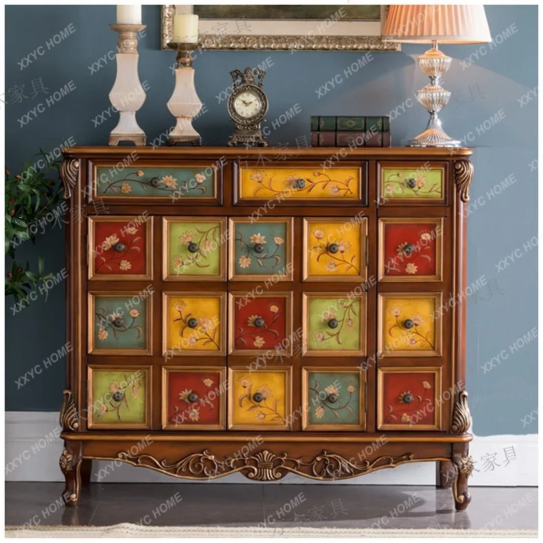 

aisle, solid wood entry, entrance entrance, storage and dining side painted two or three door cabinets