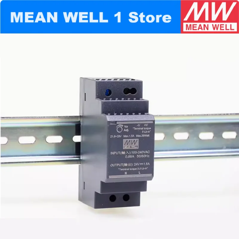 אומר טוב HDR-30-24 36w אולטרה רזה שלב צורה המעקה HDR-30 24v 1.5a