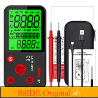 BSIDE S7 Professional USB Charge Digital Multimeter Auto Range Smart AC DC Voltage Tester Ohm Hz NCV True Multitester Detector