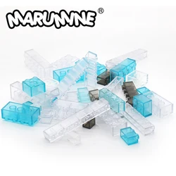 Marumine Building Bricks Cube City Transparent MOC Blocks Parts 3004 3005 3010 3003 3009 3008 3001 2456 MOC DIY Toys for Kids