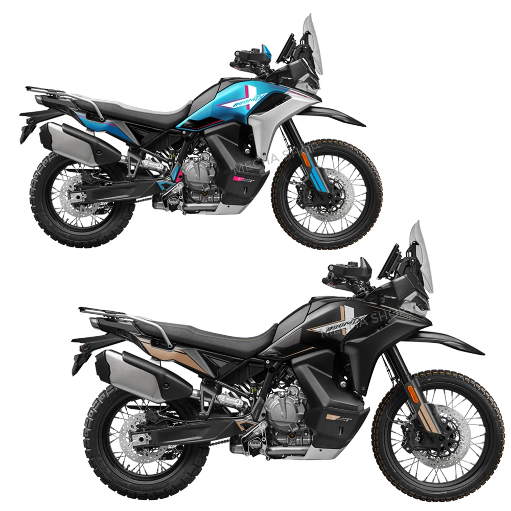 3D Resin Motorcycle Tank Pad Stickers Tank Protection Decals Waterproof For CFMoto 800 MT-X 2025- Under Saddle Plastic Stickers