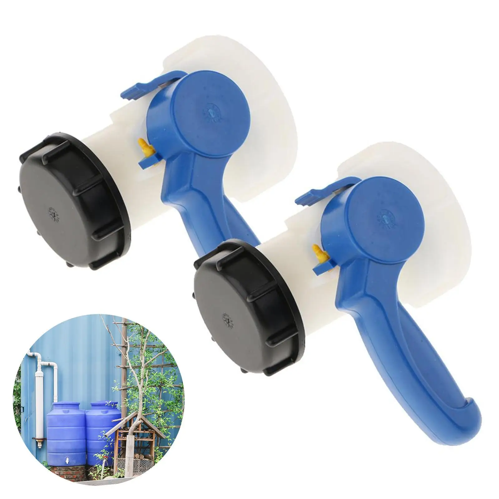 IBC Water Dispensing Valve Coarse Thread Plastic Butterfly Valve for Chemical Process Discharge Control Systems