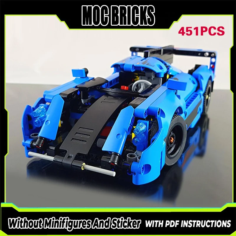 

Модель гоночного автомобиля Speed Racing Car, строительные блоки MOC, классические модульные конструкторы WEC IMSA Le Mans, технологичные подарки, праздничные наборы для сборки, детские игрушки.