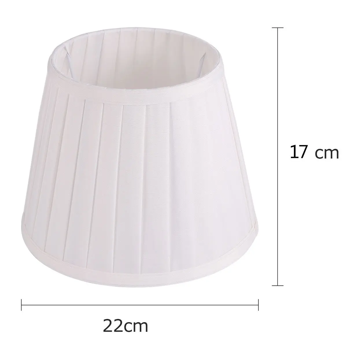 1Pcs Modern Pleated Fabric Lampshade Compatible with E27 Socket Simple Elegant Lamp Cover for Living Room Bedroom Study Decor