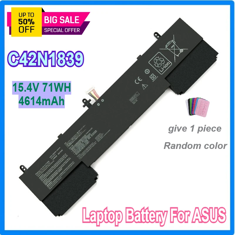 

C42N1839 Laptop Battery for ASUS ZenBook 15 UX563 UX563FD UX534 UX534FT UX534FTC UX534FA UX534FAC UX533 Q537FD Q547FD