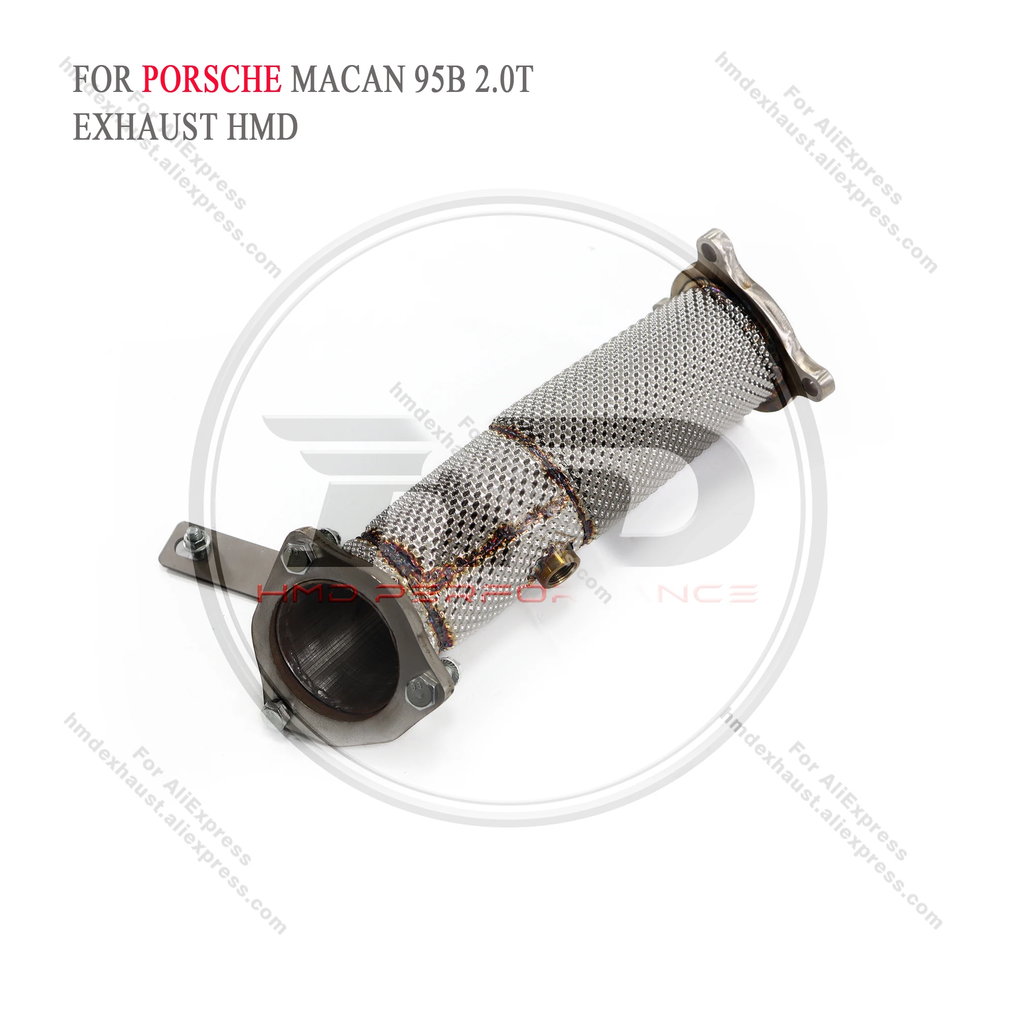 HMD Exhaust System Stainless Steel Performance Downpipe for Porsche Macan 95B 2.0T With Heat Shield Pipe