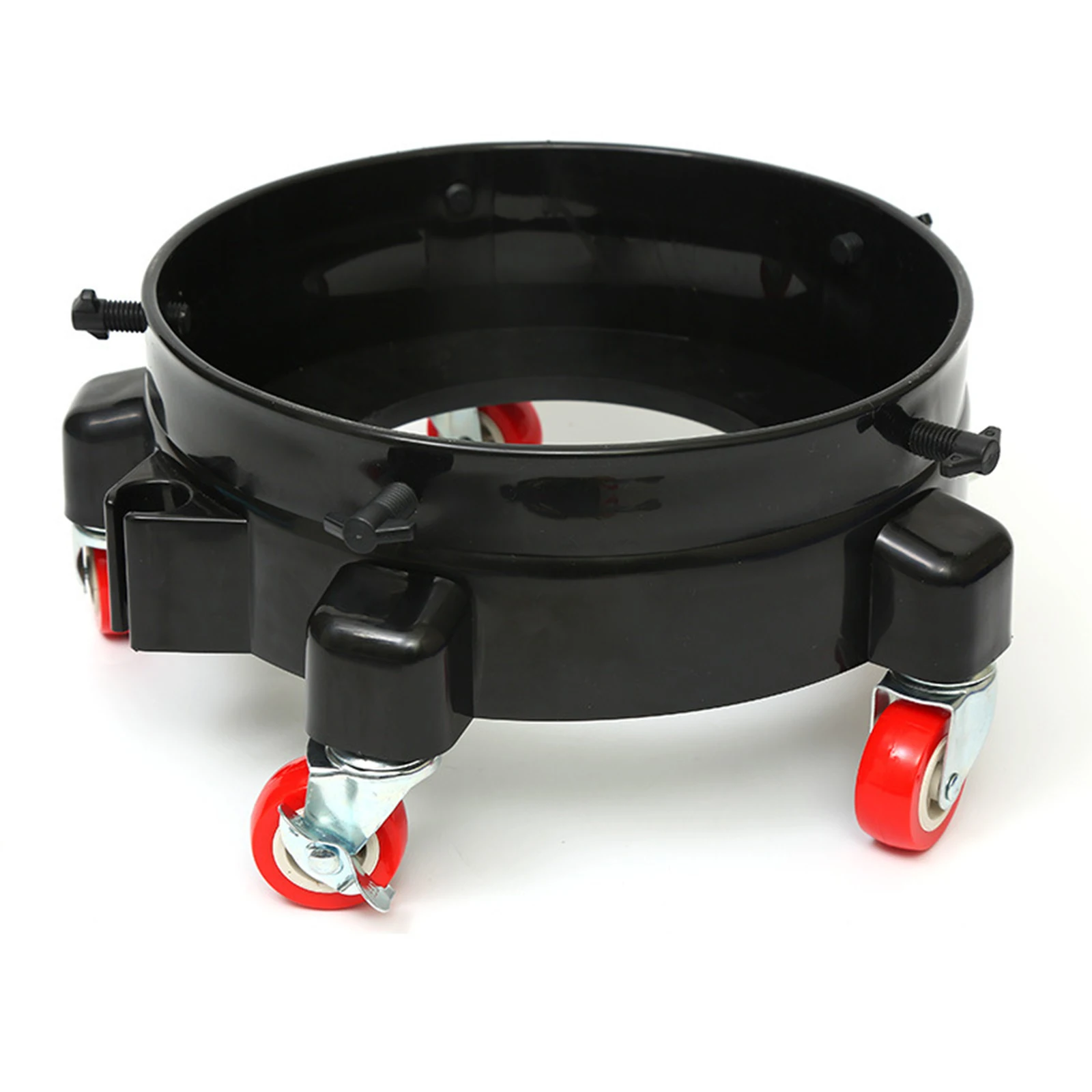 Rolling Bucket Dolly for Car Washing, Easy Push Drum Dolly with 5 Swivel Casters