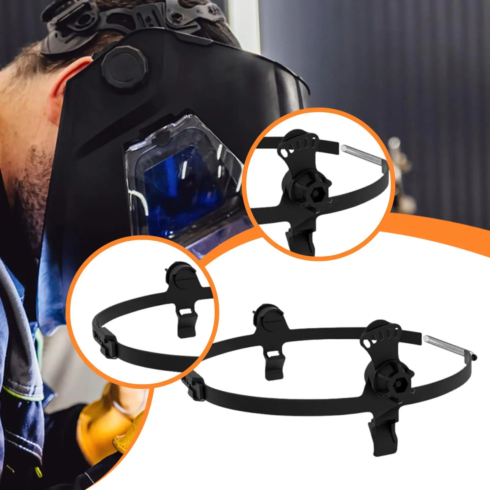 Hard Hat Adapter Adjustable Head Lamp Mount Welding Helmet Accessory for Helmet Hat Work Protection