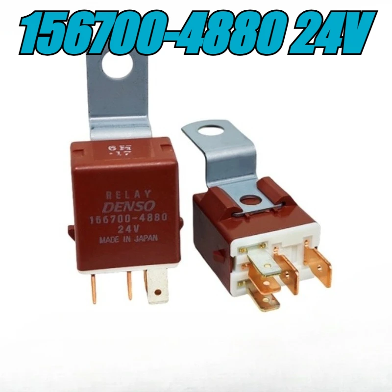 （Brand New）1pcs/lot 100% original genuine relay:156700-4880 24V 5pins Excavator relay 156700-1840