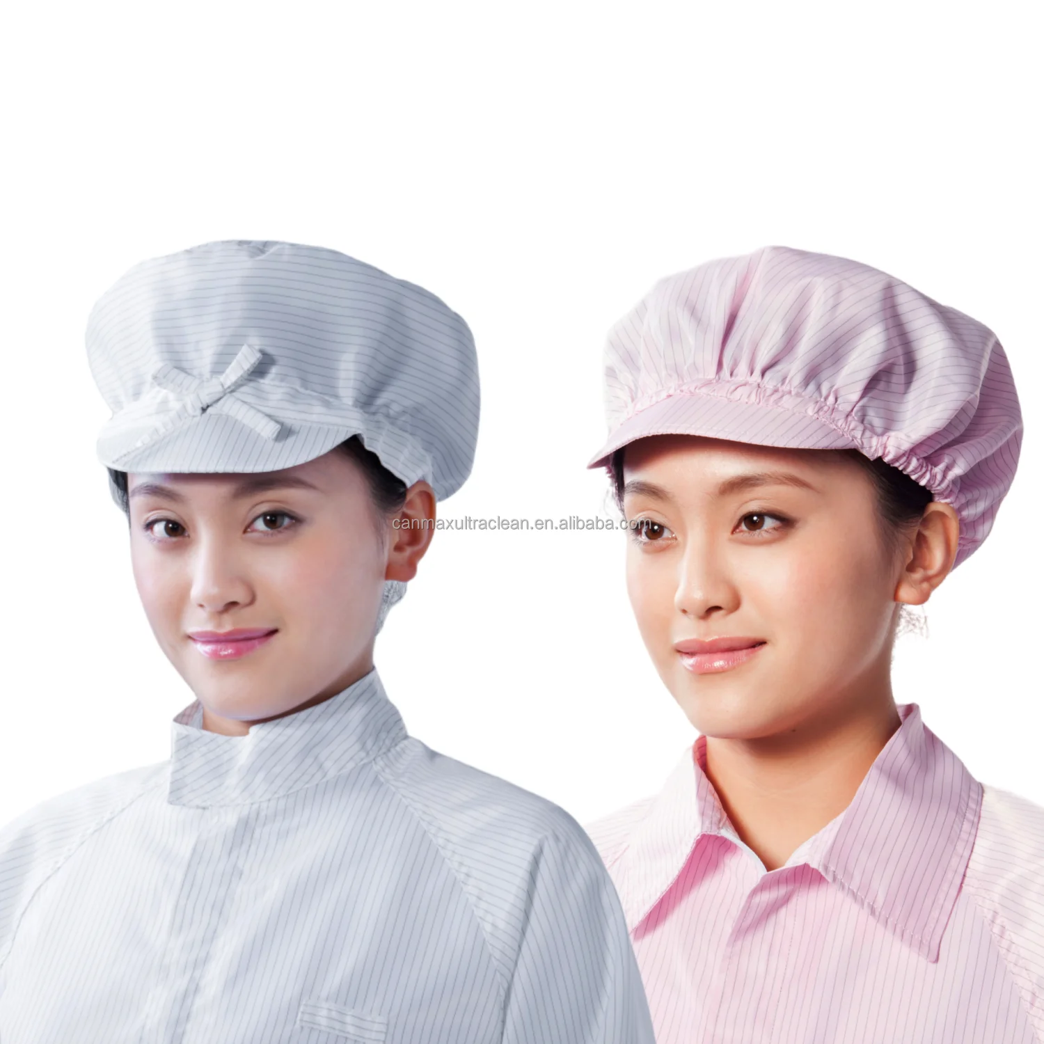 20PCS Directly Factory Blue Washable Lint Free 5mm Grid Antistatic Hat Cleanroom Working ESD Head Caps