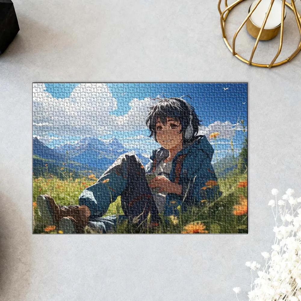35/150/300/500/1000pcs Custom Photo cool boy Personalised Decompression Puzzles Mosaic Custom Puzzles in Photos Jigsaw puzzle