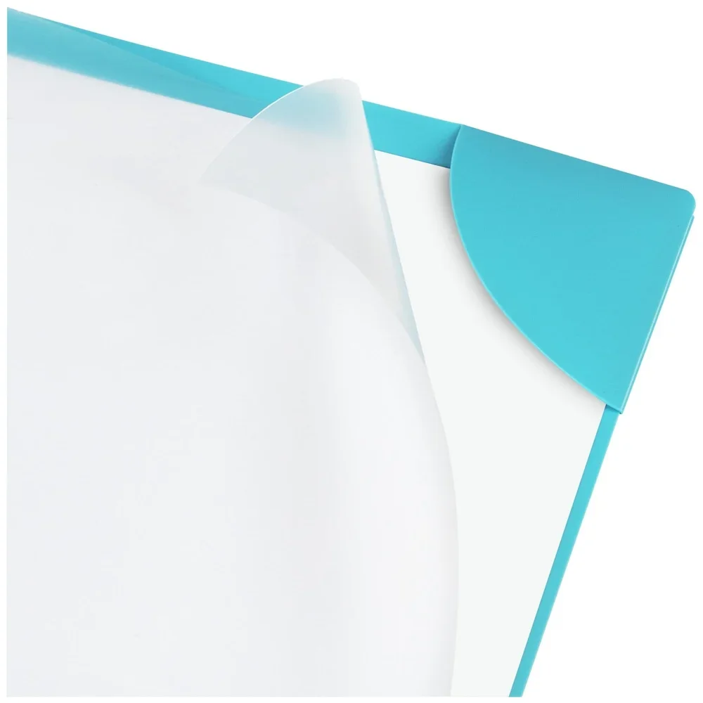 قفل زاوية مكون من 3 أكمام مجلدة لتخزين المستندات بألوان متنوعة متينة وغير قابلة للتمزق من مادة البولي بروبيلين، عبوة من 3 تنظيم