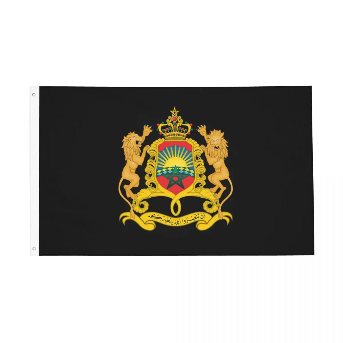 Fashion Morocco Of Arms National Moroccan Emblem Flag Outdoor Banner Polyester Kingdom of Morocco Decoration 60x90 90x150cm Flag