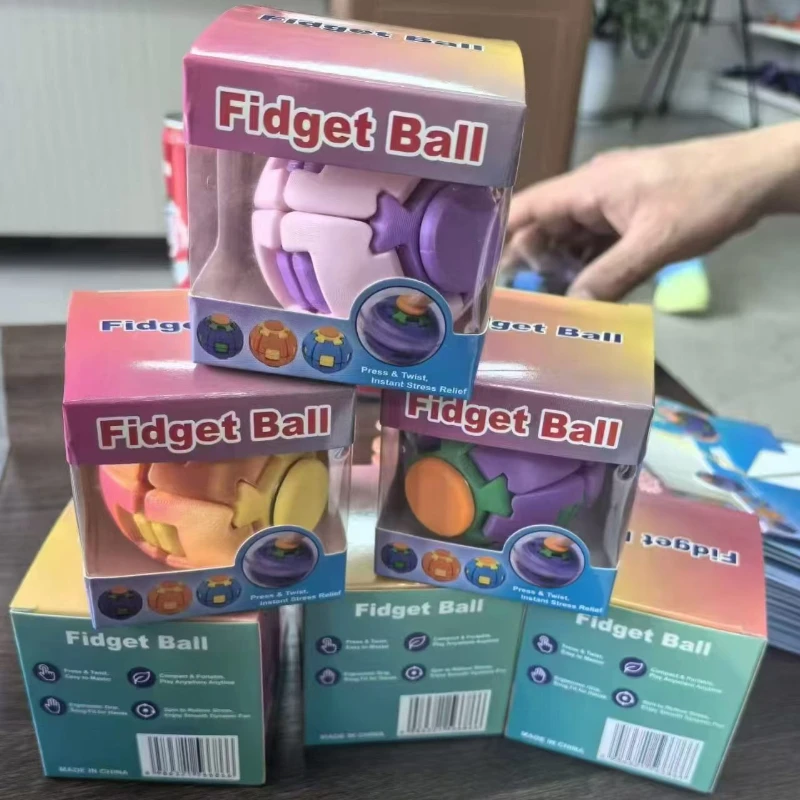entertainment gadget birthday Christmas gifts Rotating decompression ball pressing decompression fingertip gyroscope popular toy