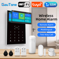 GauTone Wireless Home Alarm System Tuya 4.3 Inch Screen Smart WIFI GSM Burglar Alarm System Home Security Compatible Alexa PG109