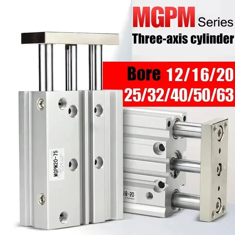 MGPM   Pneumatic Compact Guide Cylinder MGPM12 MGPM16 MGPM20 MGPM25 MGPM32 MGPM40 MGPM50 MGPM63 MGPM80 Stroke 10mm-300mm
