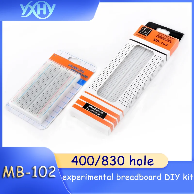 

1pcs 400 hole/830 hole breadboard hole board universal board PCB circuit board MB102 experimental breadboard DIY kit