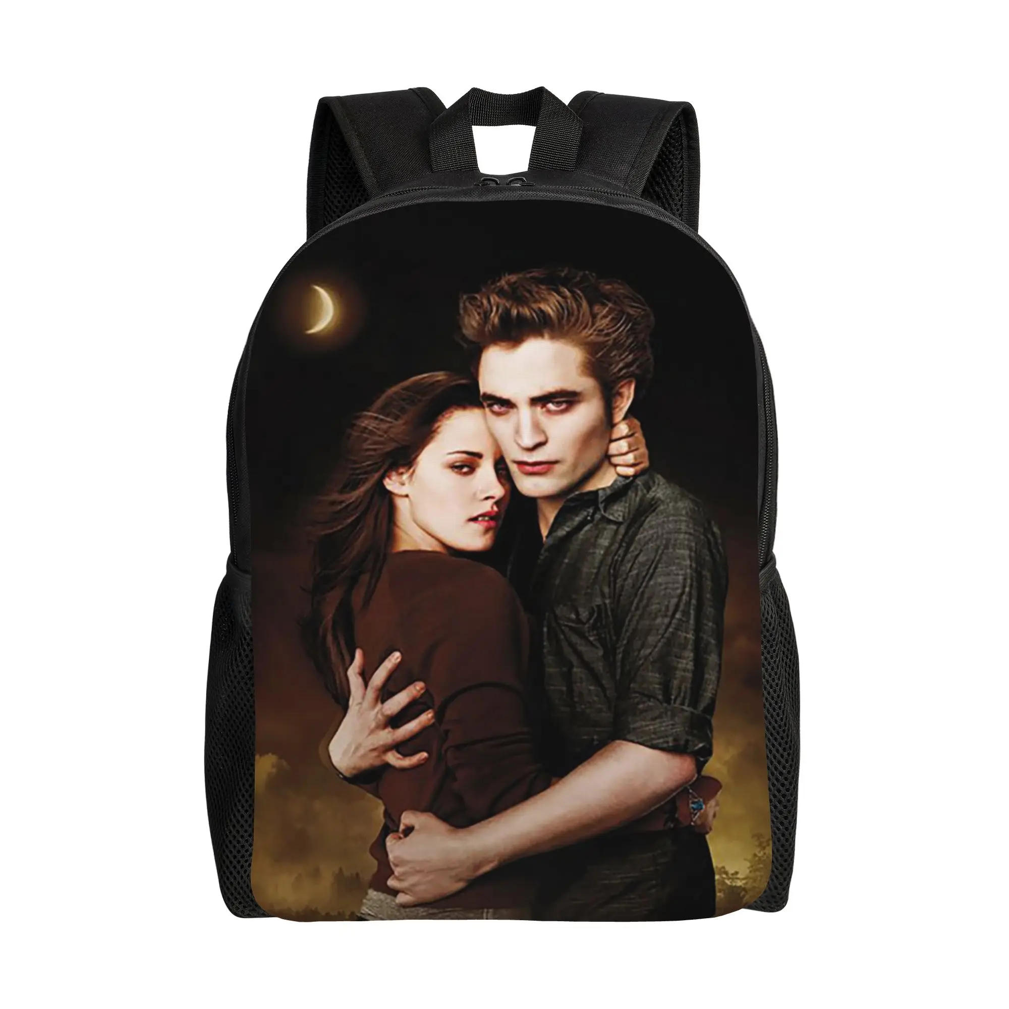 The Twilight Saga Cool Backpack Durable High School Hiking Travel Edward Bella Daypack for Men Women Laptop Shoulder Bag