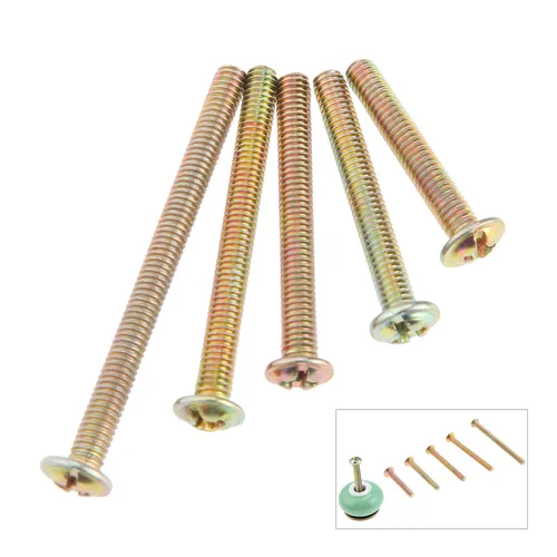 Imagen 1 del producto 20 piezas tornillos de mango M4 pernos de sujeción para muebles M4 * 25mm/30mm/35mm/40mm/45mm Color Zinc Phillips tornillo tirador Accesorios