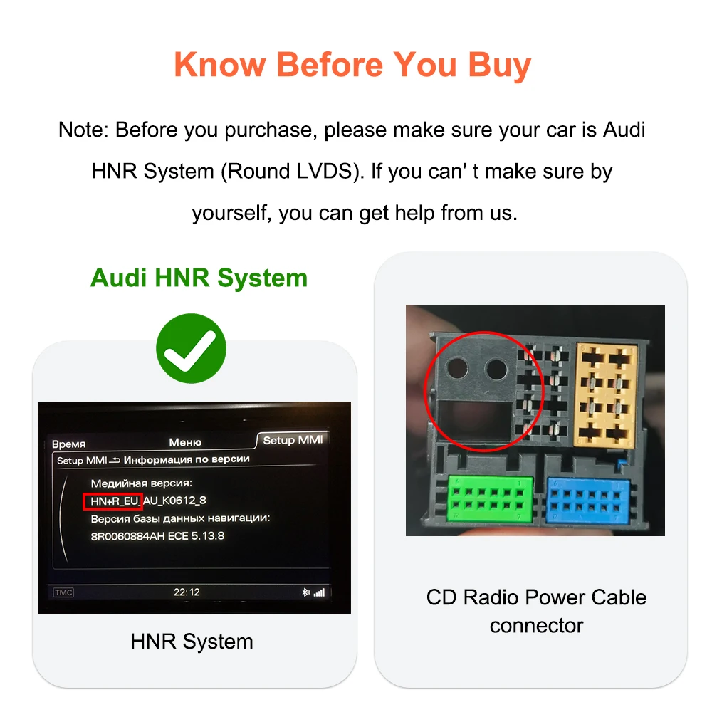 BONROAD Carplay Android Auto Module Interface For Audi A6 A7 2012-2015 HNR 8